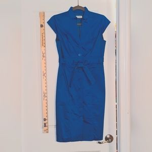 Electric blue Calvin Klein sheath dress